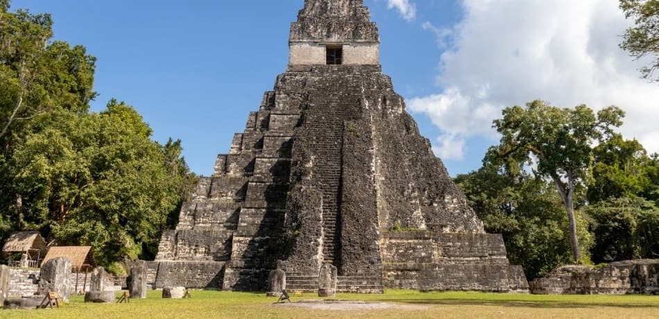 Temple in the jungle near Flores & Tikal